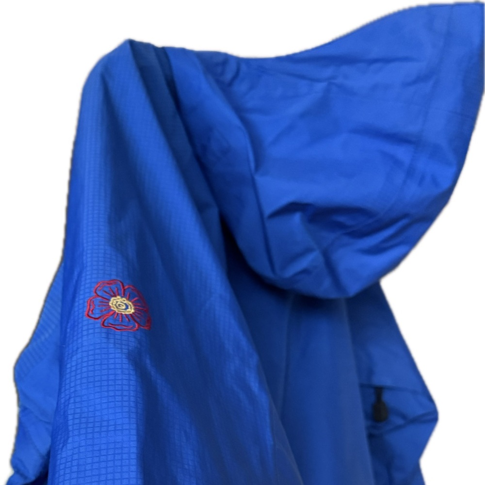 Blue Hooded Rain Jacket Outdoor Research Wild Rose